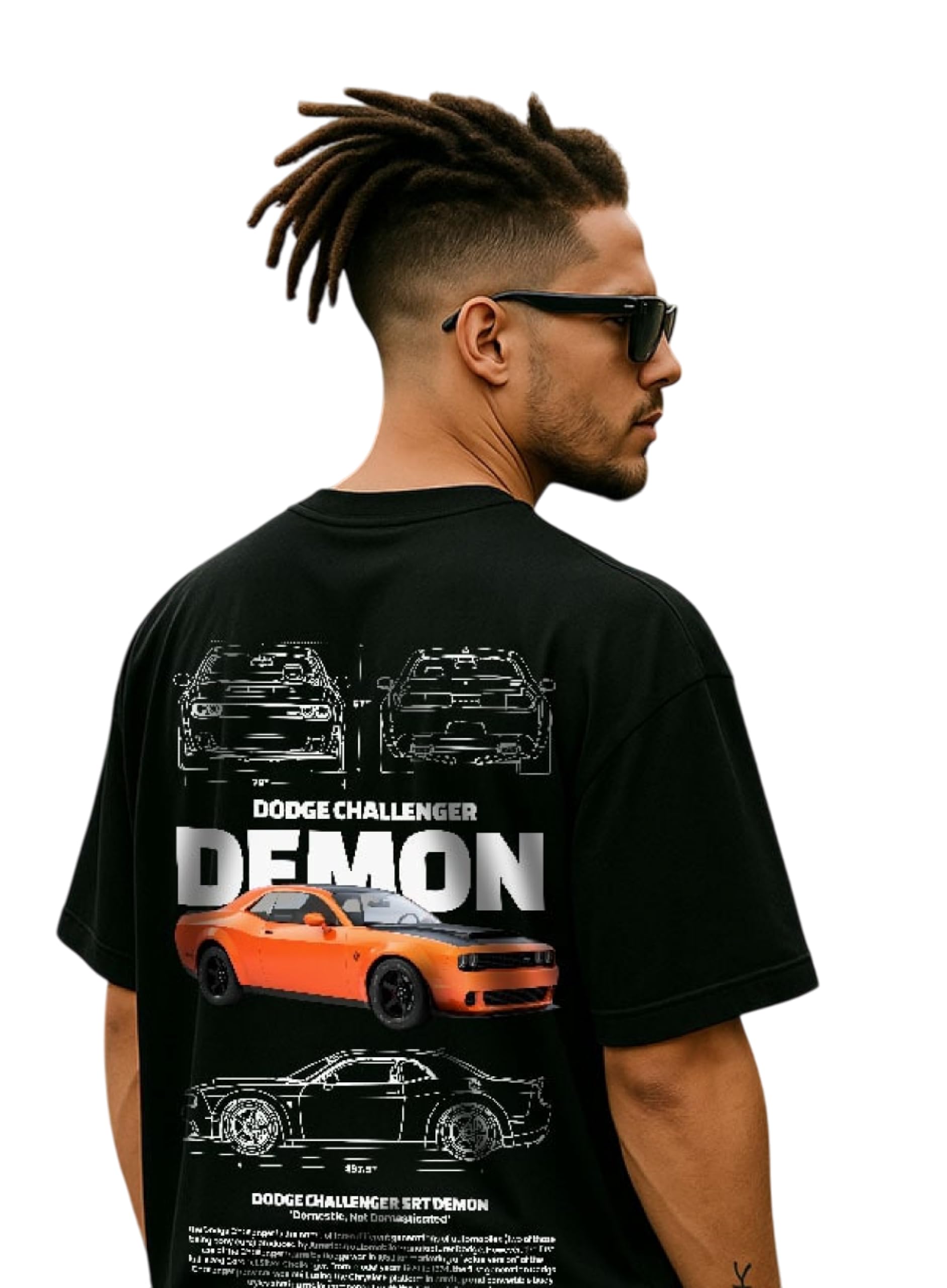 Buy HAZUKU Men's Dodge Challenger SRT Demon T-Shirt | Premium
